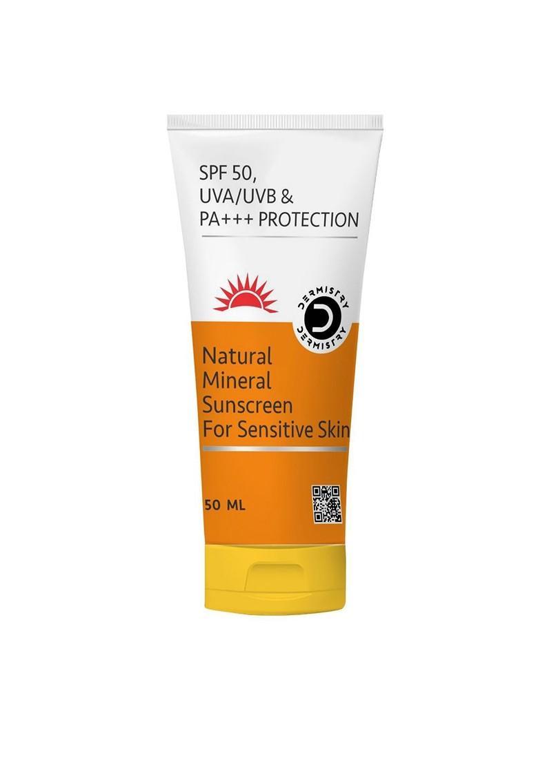 Dermistry Natural Mineral Water Based Spf50 Sunscreen 50Ml