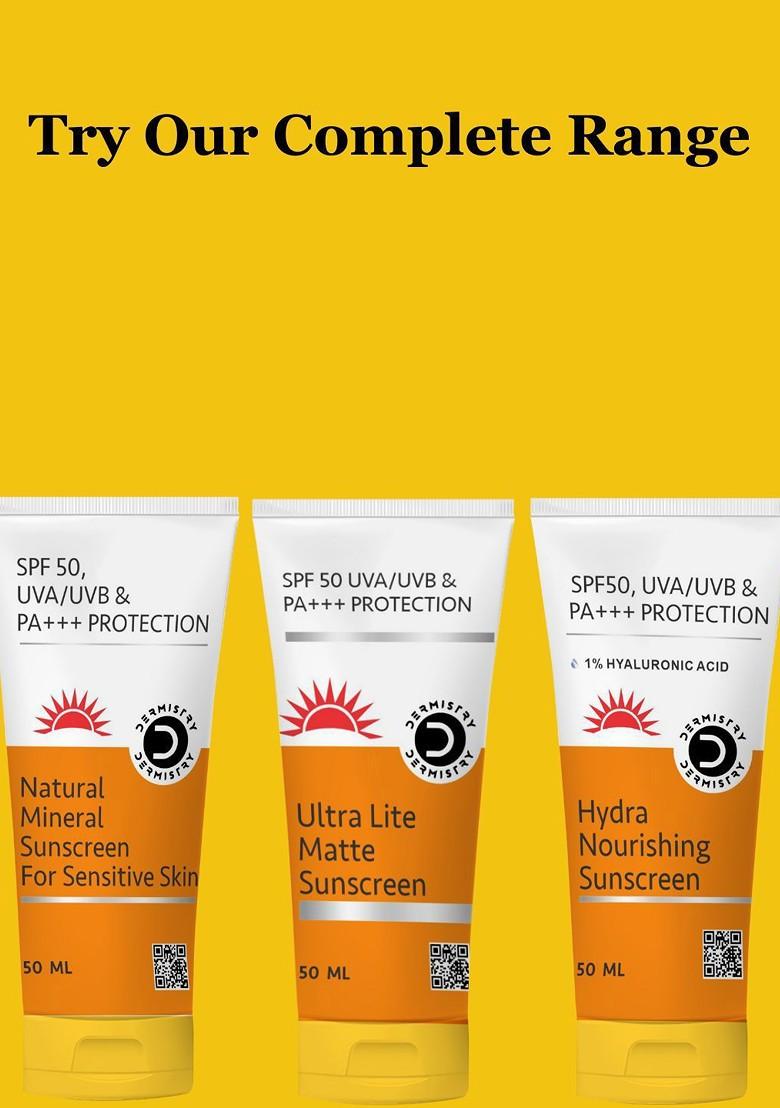 Dermistry 1 Hyaluronic Acid Hydra Nourishing Spf50 Aqua Gel Sunscreen 50Ml
