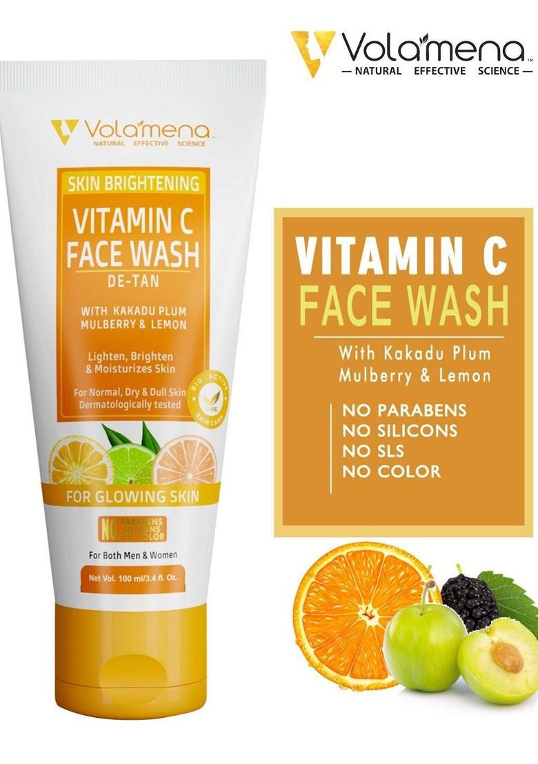 Volamena Vitamin C De Tan Skin Brightening Face Wash 100 Ml