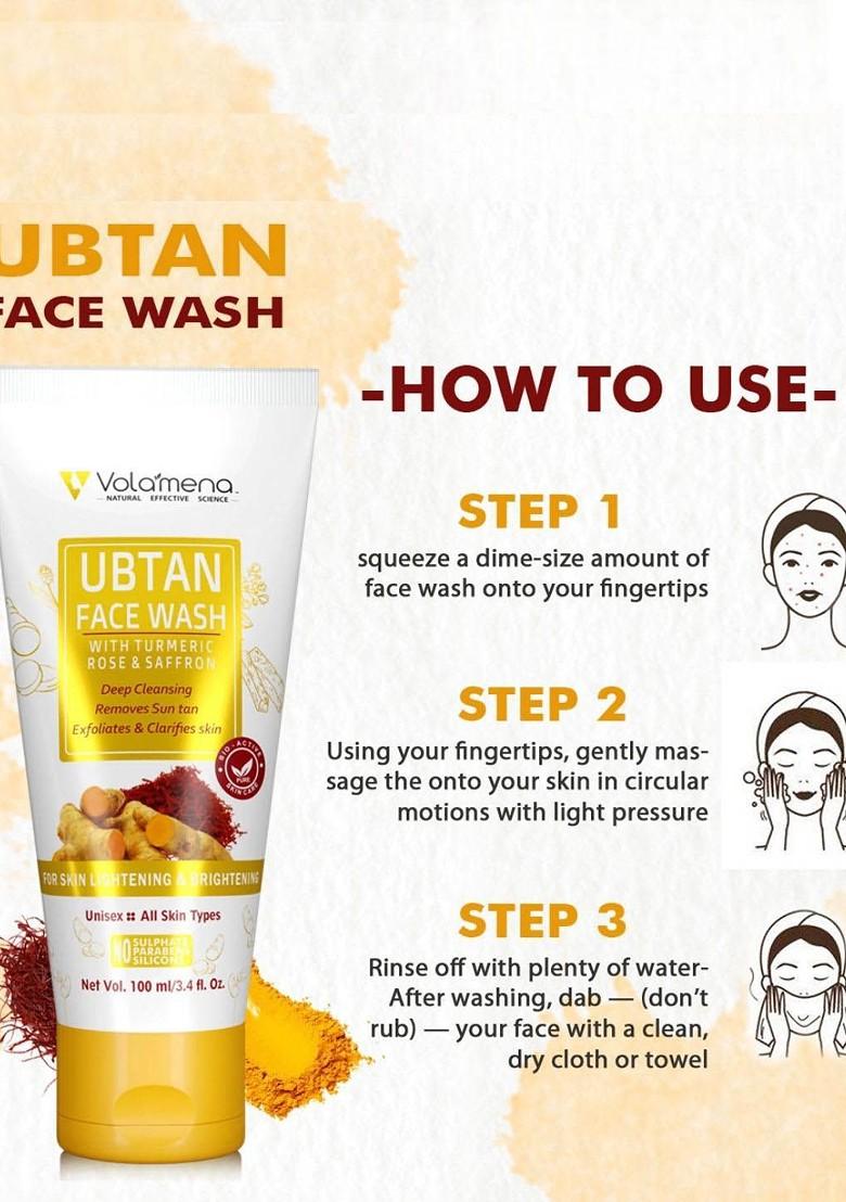 Volamena De Tan Exfoliate Ubtan Face Wash 100 Ml