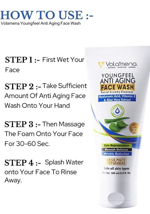 Volamena Vitamin E Anti Aging Face Wash 100 Ml