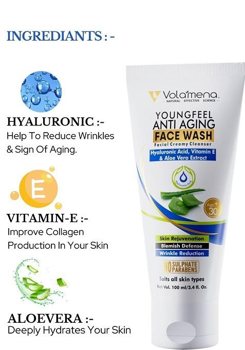 Volamena Vitamin E Anti Aging Face Wash 100 Ml