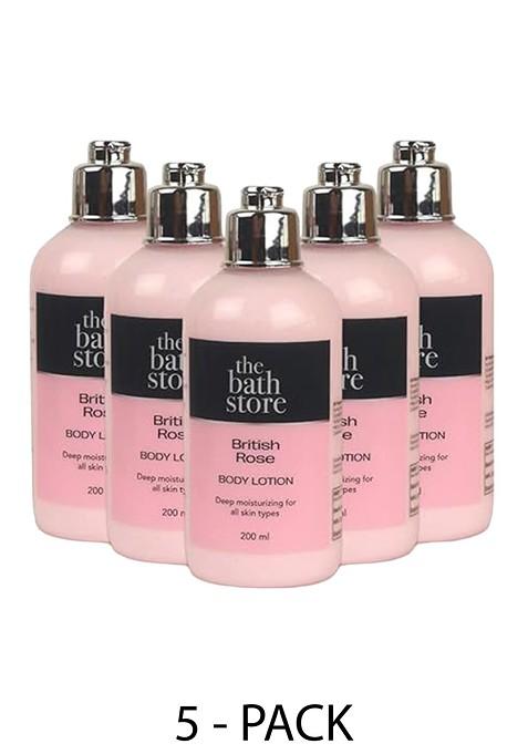The Bath Store Set Of 5 Rose Body Lotion 200Ml Each