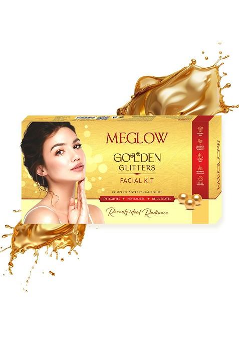 Meglow Golden Glitters Facial Kit For Revitalizing Skin 105G