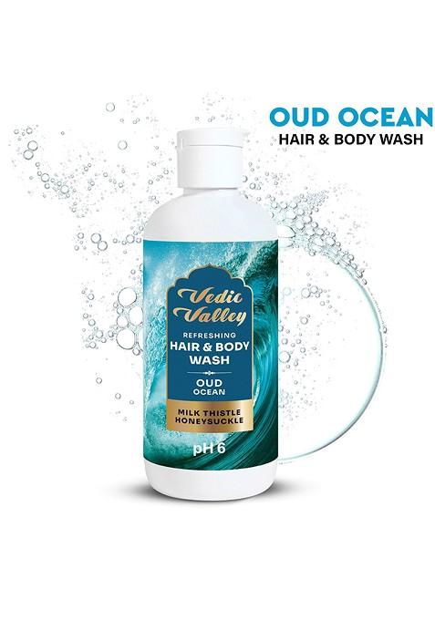 Vedic Valley Oud Ocean Milk Thistle Honeysuckle Refreshing Hair Body Wash 300Ml