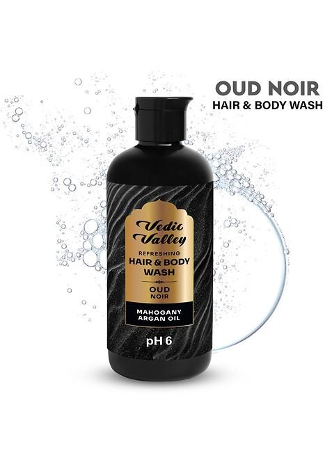 Vedic Valley Oud Noir Mahogany Argan Oil Refreshing Hair Body Wash 300Ml