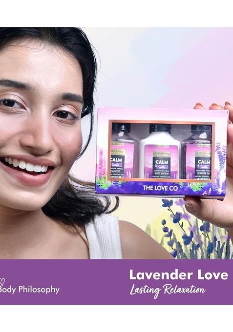 The Love Co Calm Soothe Body Wash Lotion Shampoo Gift Set