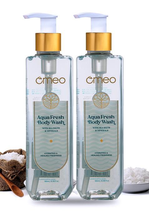 Omeo Set Of 2 Aqua Fresh Body Wash 180Ml Each