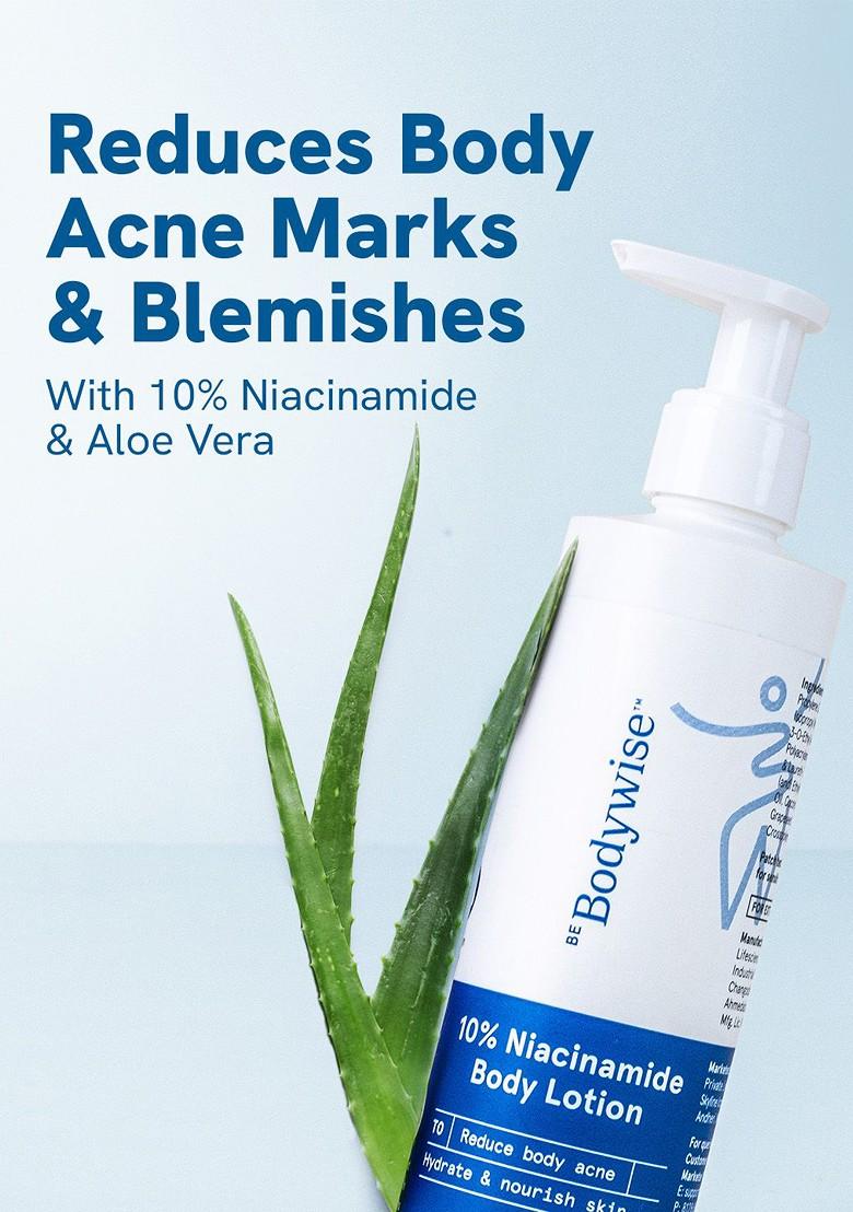 Be Bodywise 10 Niacinamide Body Lotion Repairs Skin Barrier Reduces Acne Marks 200Ml