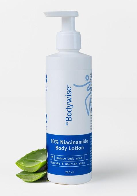 Be Bodywise 10 Niacinamide Body Lotion Repairs Skin Barrier Reduces Acne Marks 200Ml
