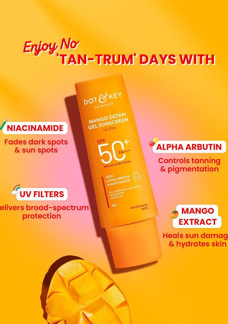 Dot & Key Mango Detan Gel Sunscreen With Spf 50 50G
