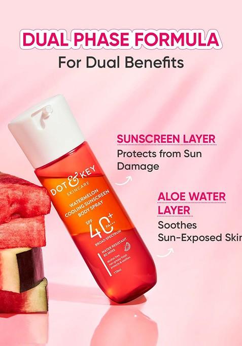 Dot & Key Watermelon Sunscreen Body Spray Spf 40 Pa 110Ml