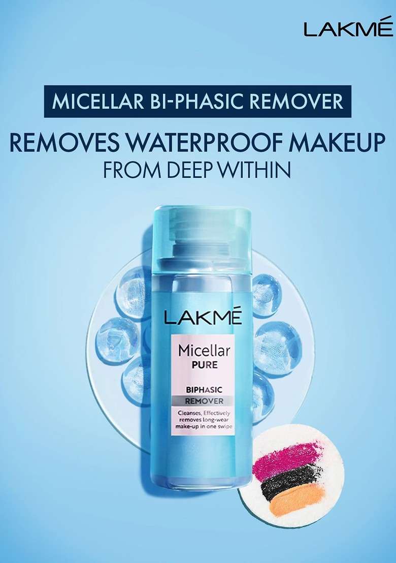 Lakme Micellar Pure Bi Phasic Remover For Makeup Removal 200Ml - Indya