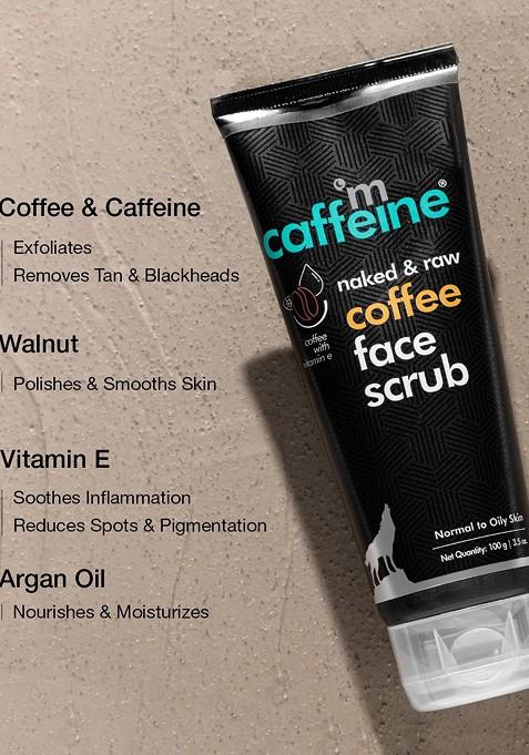 Mcaffeine Coffee Exfoliating Face Scrub For Fresh Glowing Skin Removes Tan Blackheads