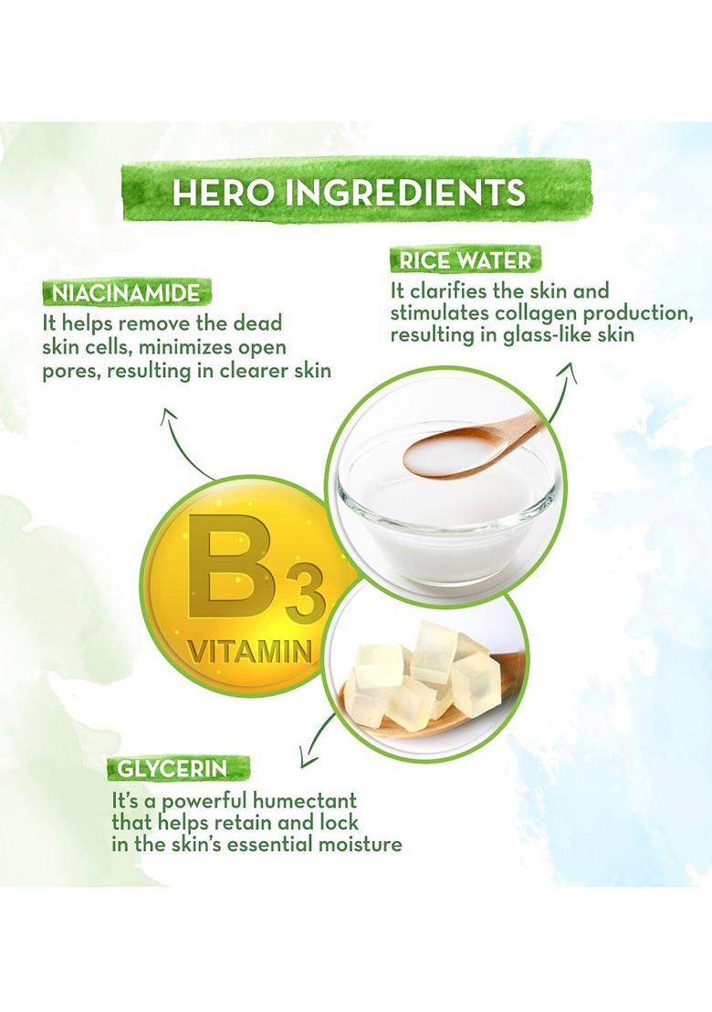 Mamaearth Rice Face Scrub With Water Niacinamide For Glass Skin 100G