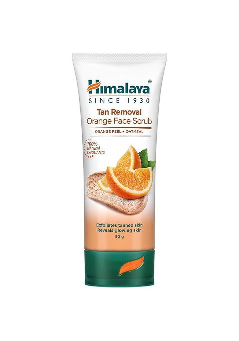 Himalaya Tan Removal Orange Face Scrub With Oatmeal For Glowing Skin 50G