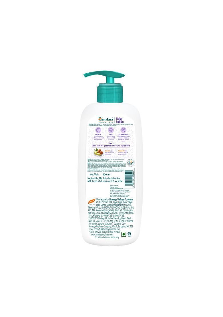 Himalaya Baby Lotion With Olive Almond Oil For Nourishment Softening 600 Ml