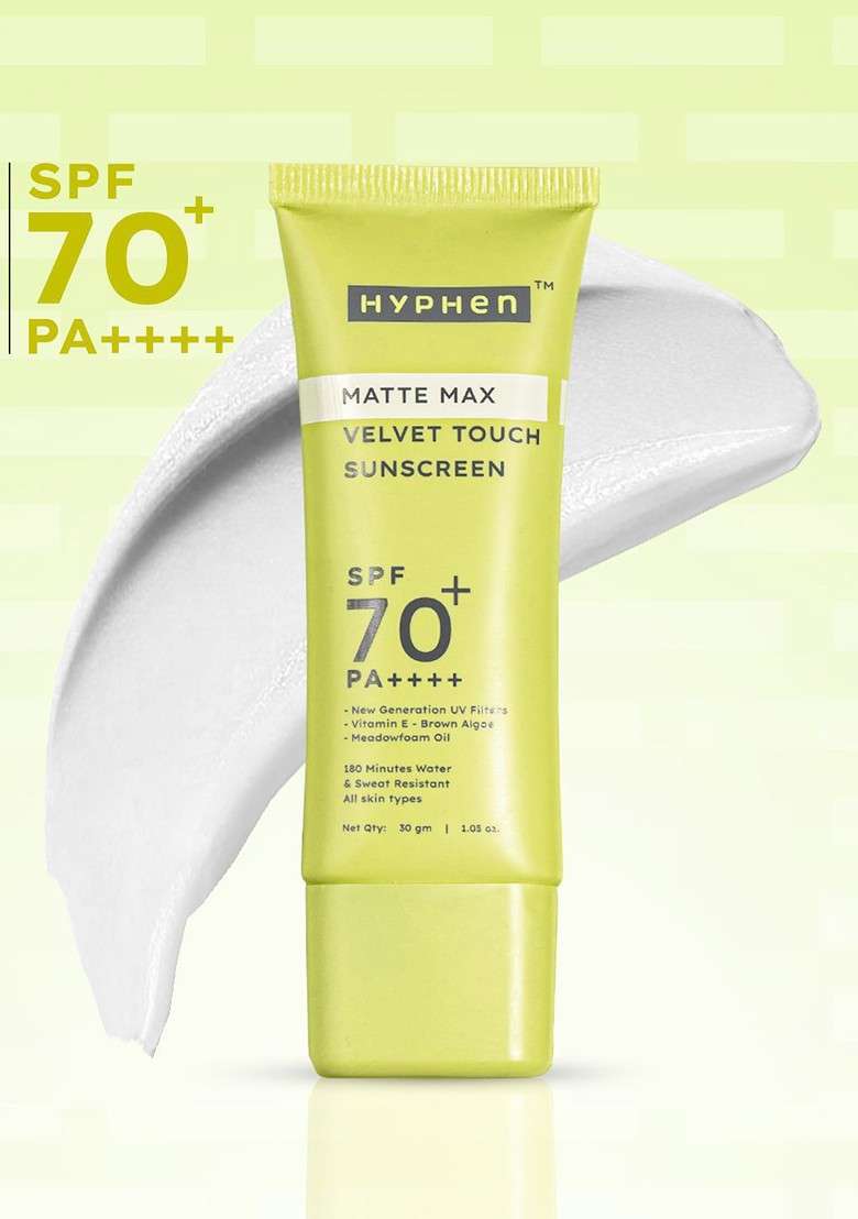 Hyphen Matte Max Velvet Touch Sunscreen 30G - Indya