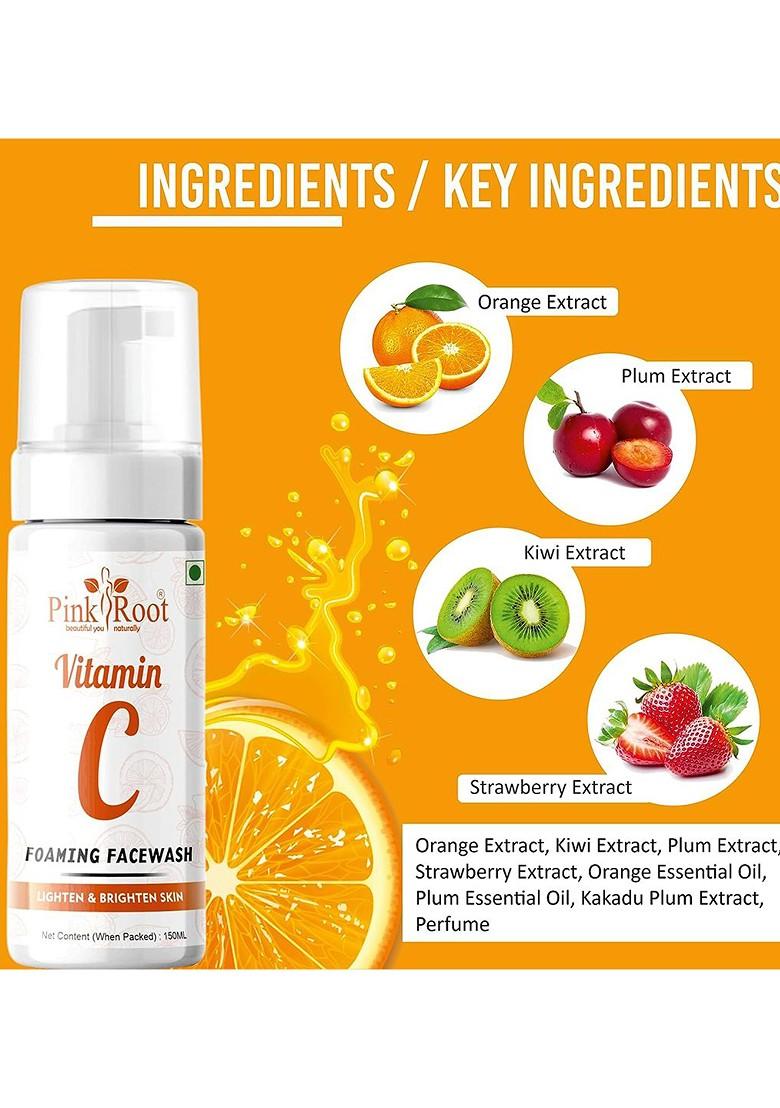 Pink Root Vitamin C Foaming Face Wash 150 Ml
