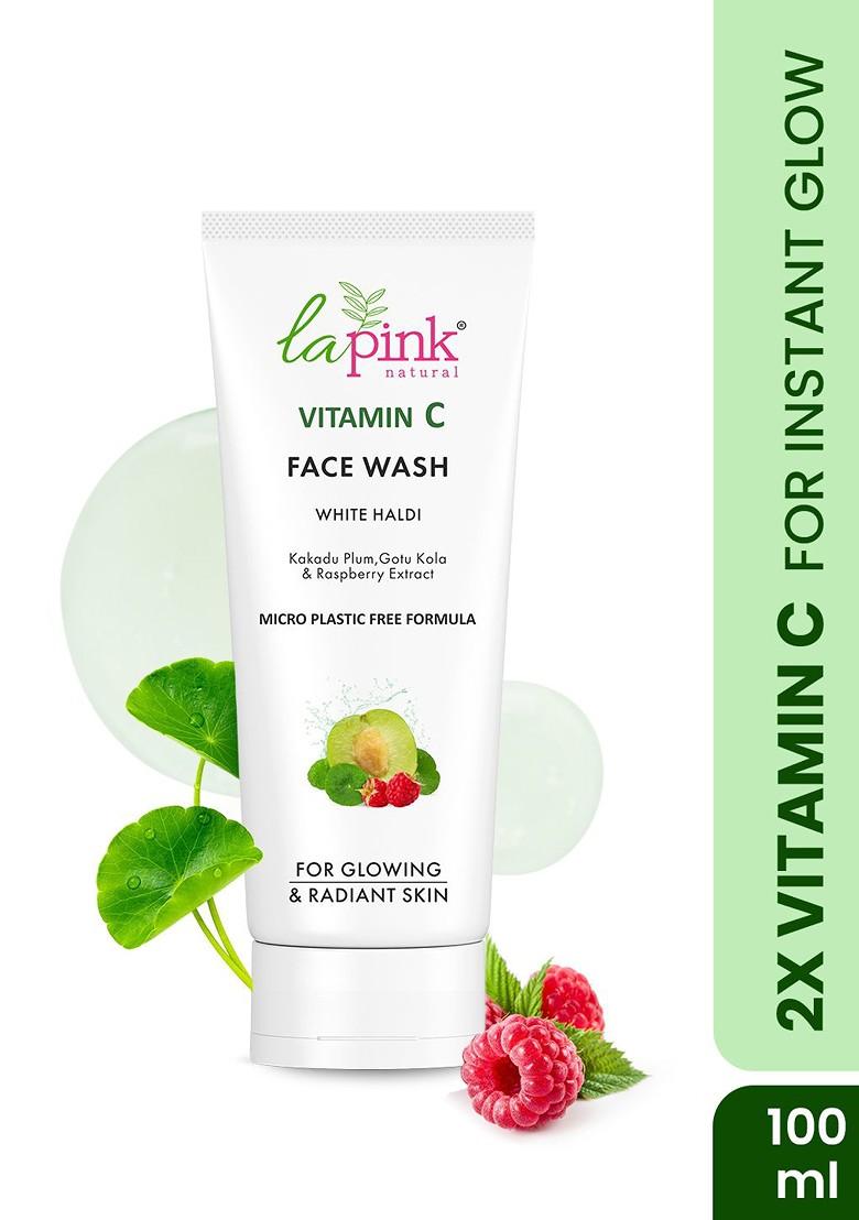 La Pink Vitamin C Soap Free Face Wash With Gotu Kola For Brightening Glowing Skin 100Ml
