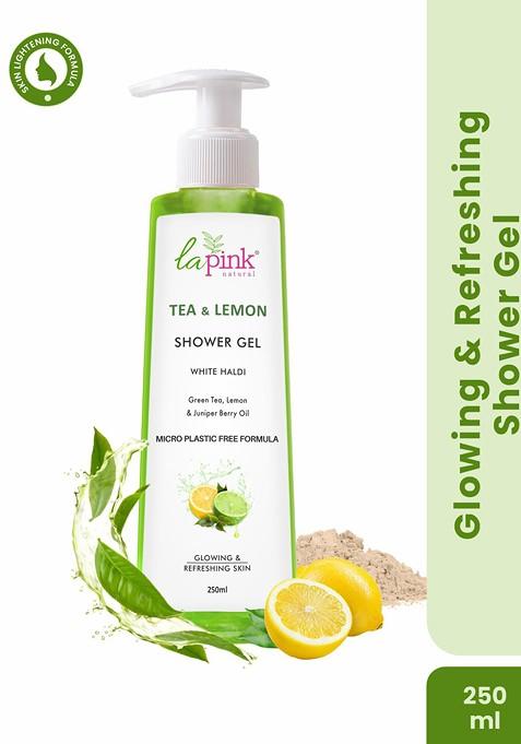 La Pink Tea Lemon Sulphate Free Shower Gel For Soft Glowing Refreshing Skin 250 Ml