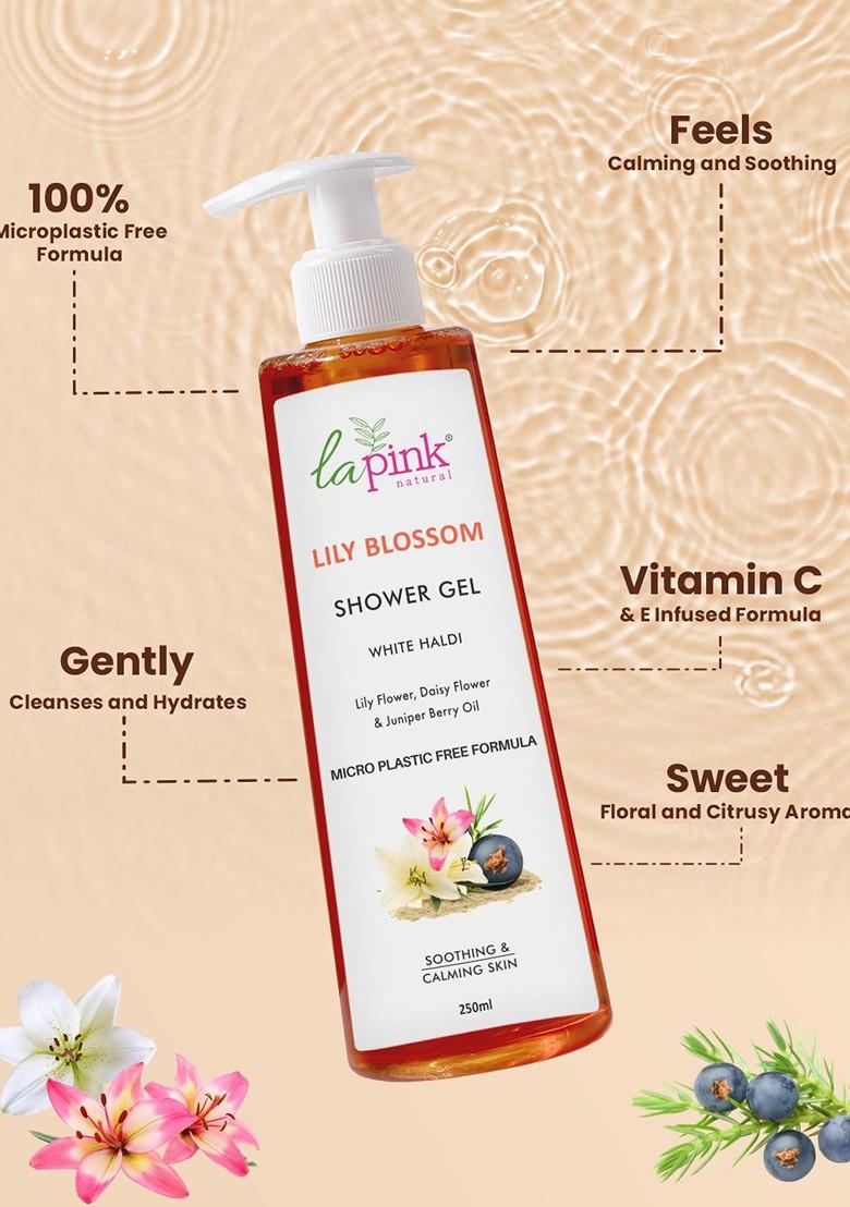 La Pink Lily Blossom Sulphate Free Shower Gel For Soft Glowing Refreshing Skin 250 Ml