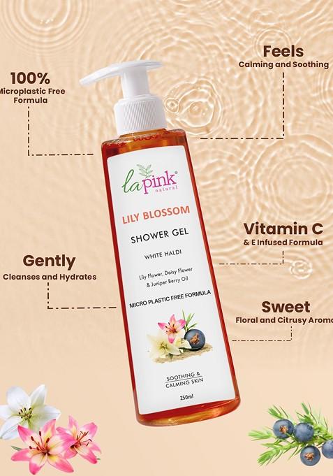 La Pink Lily Blossom Sulphate Free Shower Gel For Soft Glowing Refreshing Skin 250 Ml