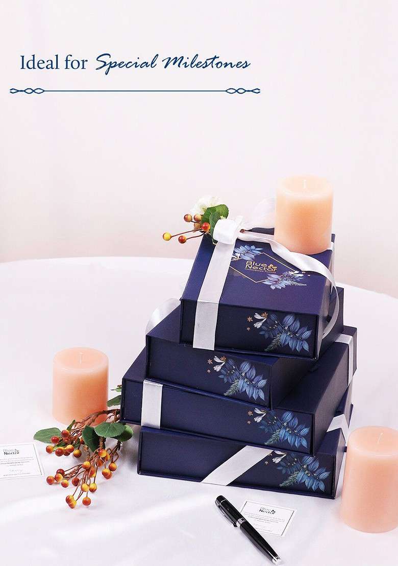 Blue Nectar 5 Pcs Face Cream Scrub Wash Body Lotion Gift Set - Indya