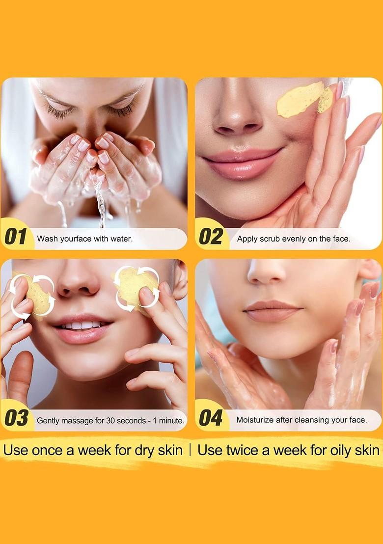 Lilium Vitamin C Radiant Glow Massage Scrub For Face Body 900Ml