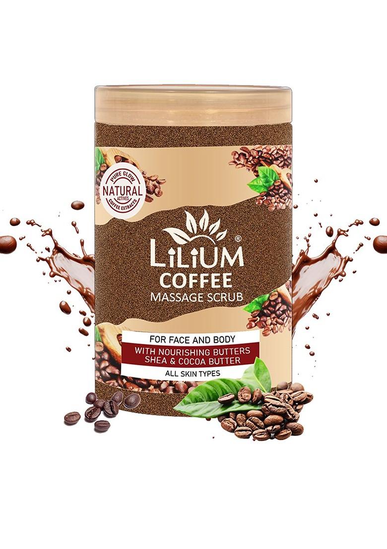 Lilium Foaming Coffee Massage Scrub For Face Body 900Ml