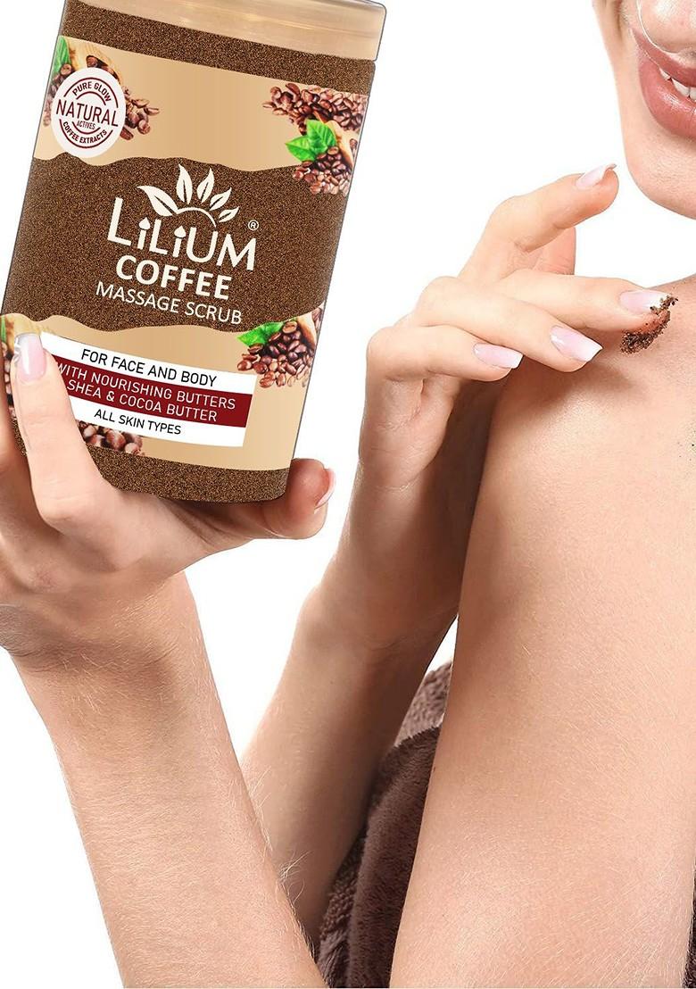 Lilium Foaming Coffee Massage Scrub For Face Body 900Ml