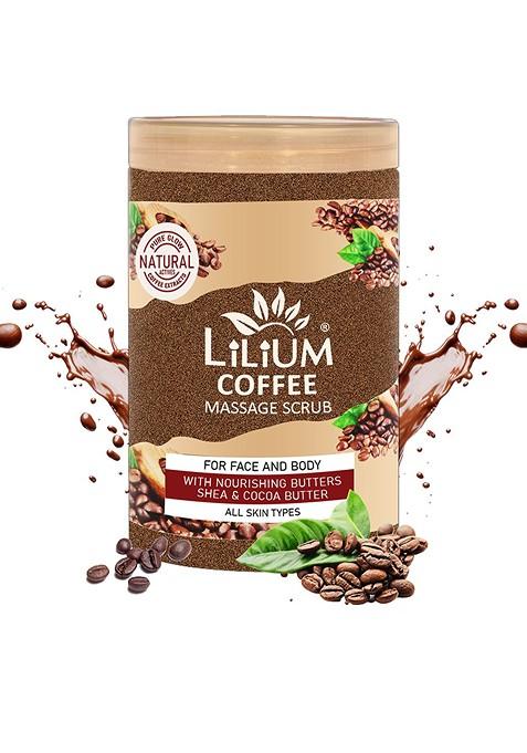 Lilium Foaming Coffee Massage Scrub For Face Body 900Ml