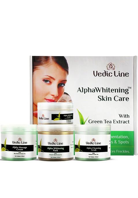 Vedicline Set Of 5 Alpha Whitening Cream Scrub Face Pack Massage