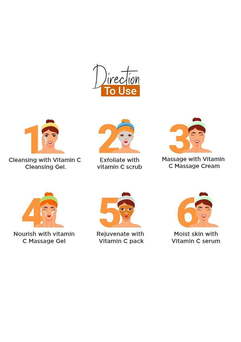 Vedicline Skin Masters Vitamin C Facial Kit With Turmeric Extract - Indya