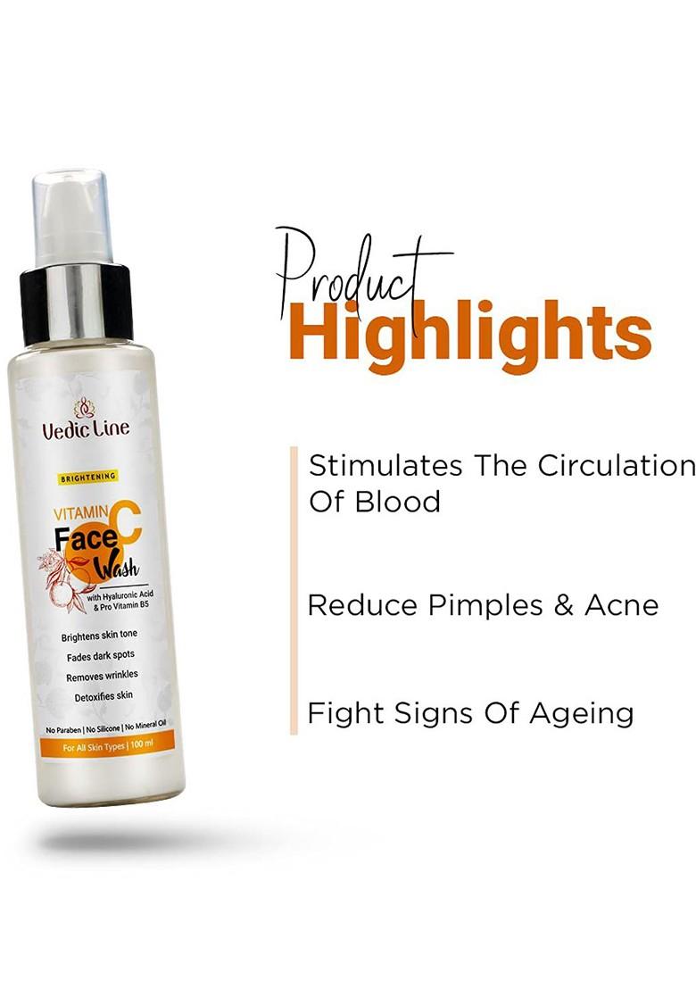 Vedicline Vitamin C Face Wash For Dark Spots 100Ml