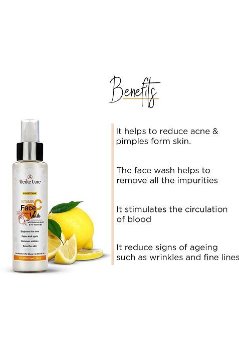Vedicline Vitamin C Face Wash For Dark Spots 100Ml