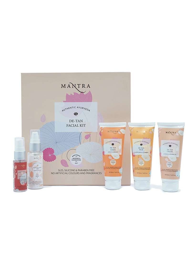 Mantra Herbal De Tan Facial Kit - Indya