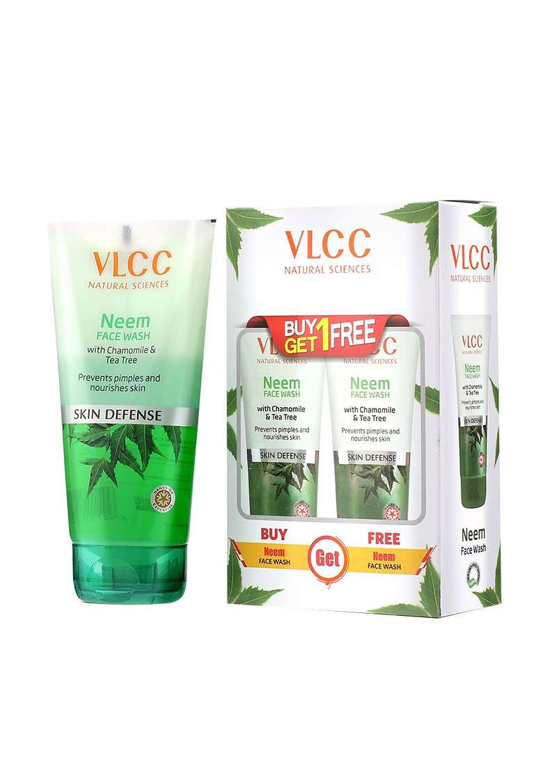 Vlcc 2Pcs Neem Face Wash 150Ml Each Mulberry Rose - Indya