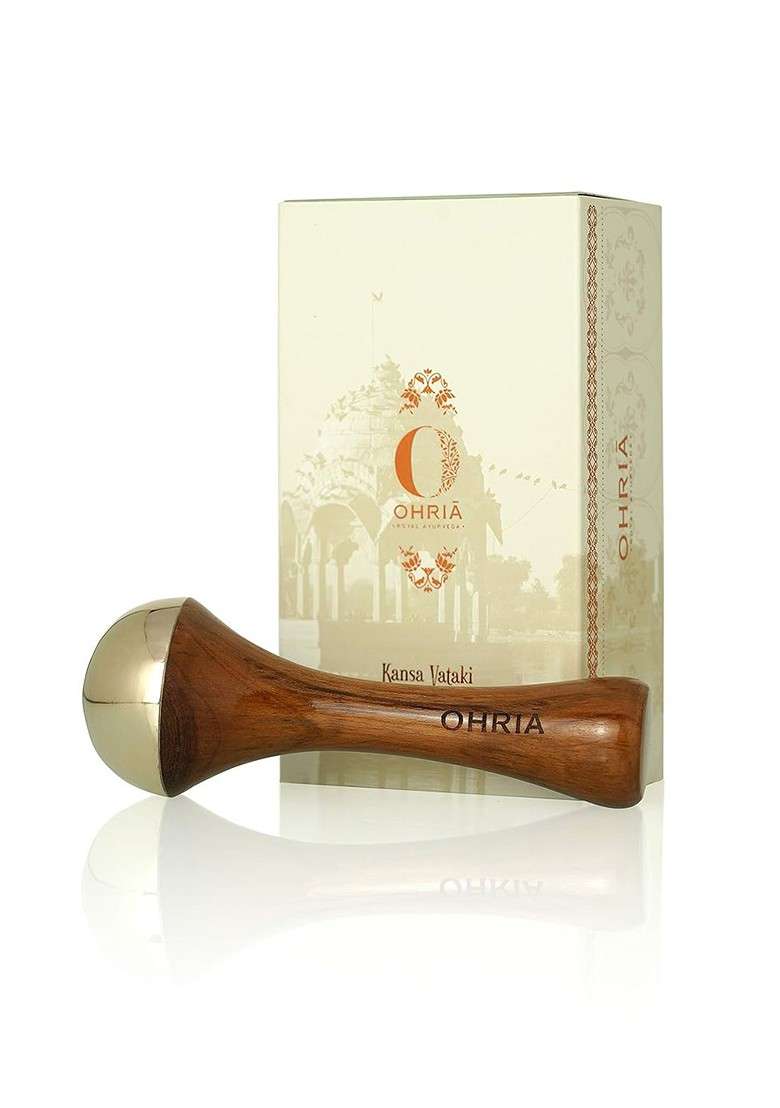Ohria Ayurveda 3 Pcs Shrikamya Facial Beauty Oil Massage Wand Rose Mist Gift Set - Indya