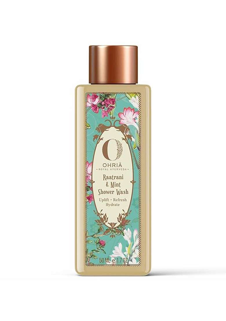 Ohria Ayurveda Raatrani Mint Shower Wash For Body Hydrate Refresh 50Ml - Indya