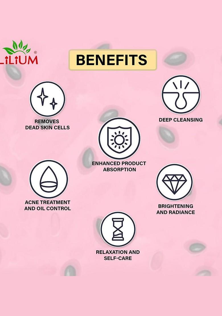 Lilium Water Melon Facial Scrub Gel Pack Cream Set For Deep Nourishment 100G Each