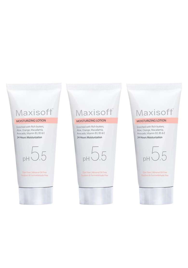 Maxisoft Set Of 3 Moisturizing Lotion For 24 Hours Moisturization 100Ml Each - Indya