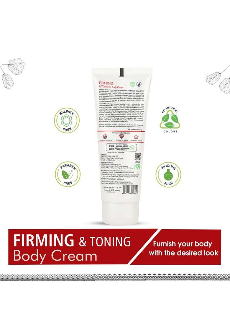 Ayouthveda Women Set Of 2 Firming Toning Body Cream With Ashwagandha Oil 100 G Each - Indya