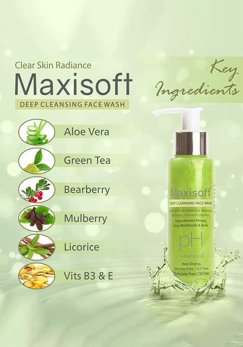 Maxisoft Set Of 3 Deep Cleansing Face Wash 100Ml Each