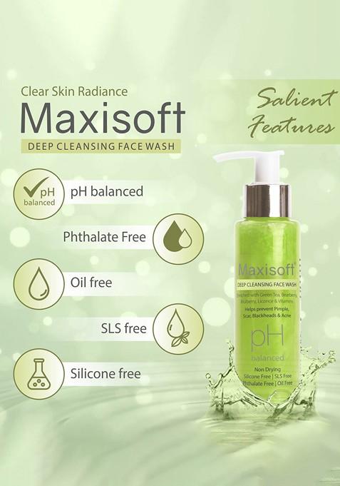 Maxisoft Set Of 3 Deep Cleansing Face Wash 100Ml Each
