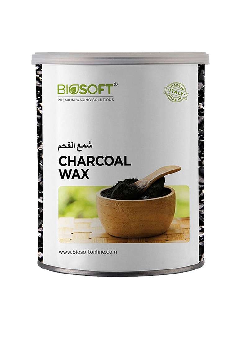 Biosoft Liposoluble Charcoal Cream Wax 800 Ml - Indya