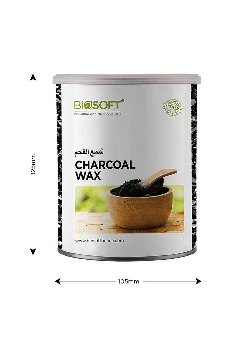 Biosoft Liposoluble Charcoal Cream Wax 800 Ml - Indya