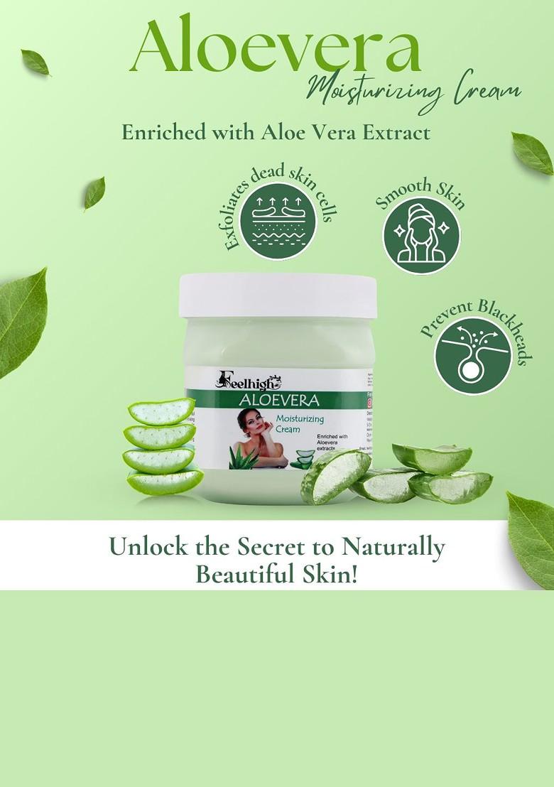 Feelhigh Aloevera Scrub With Moisturizing Cream Skin Purifying Gel