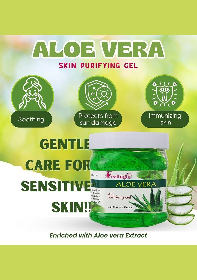 Feelhigh Aloevera Scrub With Moisturizing Cream Skin Purifying Gel