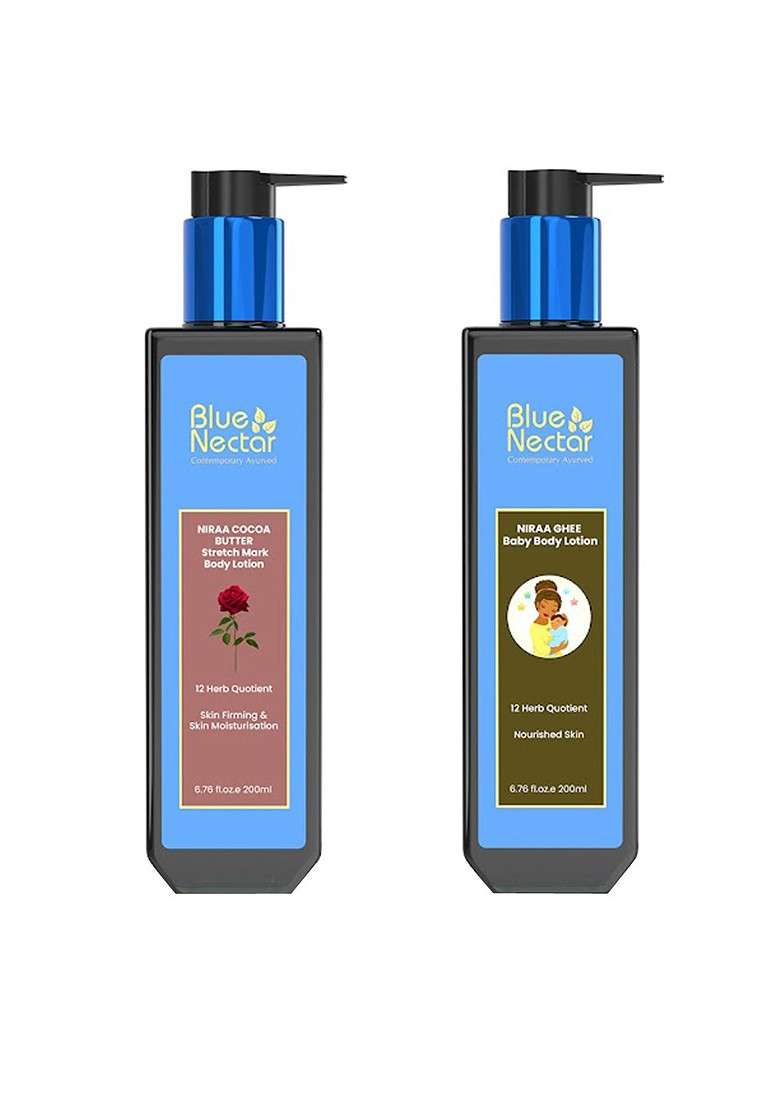 Blue Nectar Niraa Stretch Mark Body Lotion Baby 200Ml Each - Indya